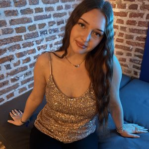 Top à paillettes