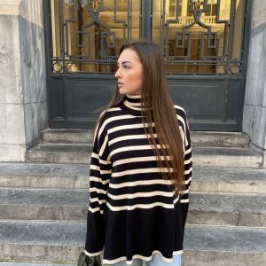 Pull marinière oversize