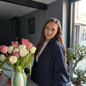 Blazer oversize à rayure