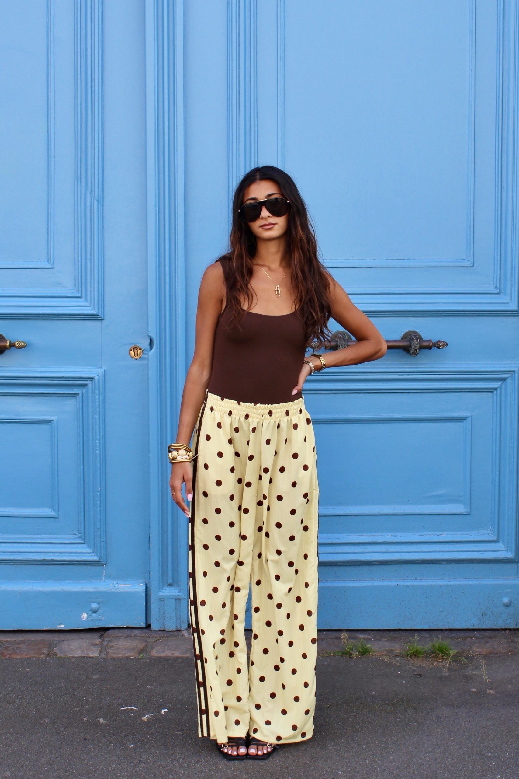 Pantalon fluide à pois (4 coloris) – Image 2